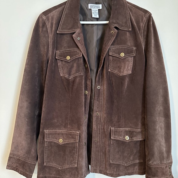 Brown Suede Jacket - Picture 6 of 6